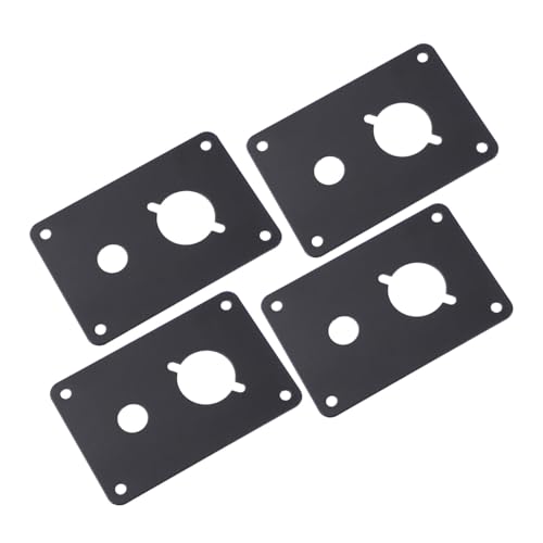 Angoily 4piezas Placas De Hierro para Altavoz Panel Trasero para Conector De Bornes Accesorios De Audio para Caja Acústica