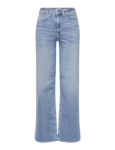 ONLY Damen Onlmadison Blush Hw Wide DNM Cro371 Noos, Light Blue Denim, L / 32L