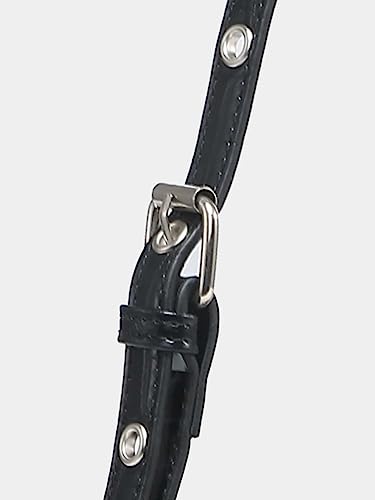 Verdusa Women'S Pleated Hobo Shoulder Bag Pu Leather Clutch Handbag Black Crocodile One-Size thumb #5