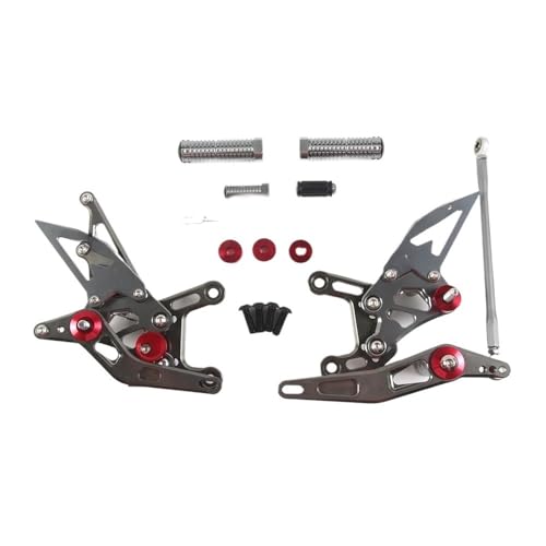 Repose-pieds arrière réglables pour YZF R1 2009-2014 en aluminium noir