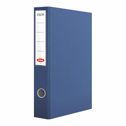 Image of Anupam Attractive Ring File | 1 inch 2D Ring Binder | N16 Full Size (F /S) Robust Textured Cover | Large Capacity Document Organizer | Finger Hole for Easy Shelf Access | Office & Home (Blue, Pack of 2)