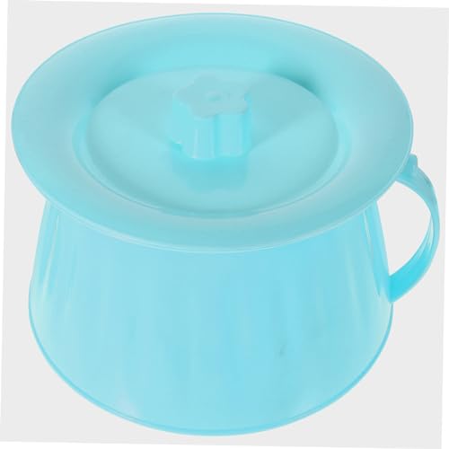 GARVALON ポータブル尿ポット 高齢者 子供用 便器 蓋付き 移動式チャンバーポット スムーズエッジ デザイン 軽量 簡単清掃 家用 病院用