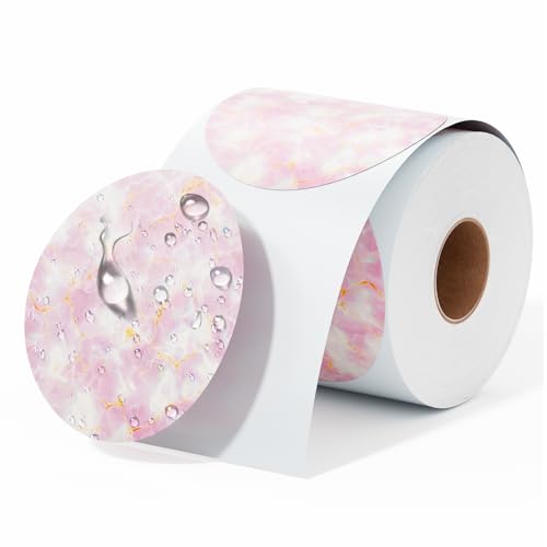 Image of 2'' Circle Thermal Labels, Self-Adhesive Direct Thermal Stickers, Waterproof Thermal Printer Labels for Business, DIY Logo, Name Tag, Addressing, Compatible with MUNBYN, JADENS, NeIko, 500 PCS /Roll