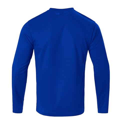 LeeHanTon Men Long Sleeve Shirt Athletic Quick Dry Breathable Gym Running Hiking Shirts 2 Pack3