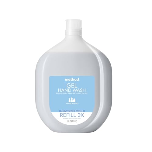 Method Gel Hand Soap Refill, Sweet Water, 34 oz, 1