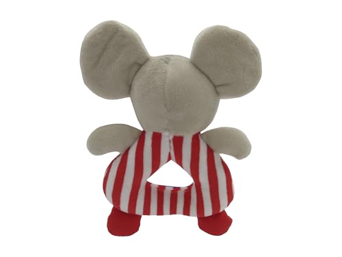 CyP Brands- Atlético de Madrid, Sonajero, Accesorios para bebés, Peluche, Muñeco bebé, Color Rojo, Producto Oficial