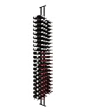 Ultra Wine Racks Floor-to-Ceiling Mount Display (2 Side, Triple Deep, Black, Holds 126 Wine Bottles) - Modern Metal Wine Storage for Wine Cellars, Home Bars, Kitchens, & Dining Rooms