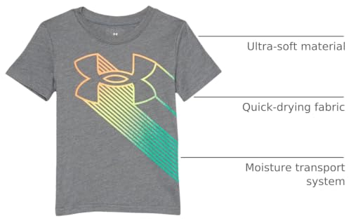 Image of Under Armour Boys' Short Sleeve Logo Graphic T-Shirt, Lightweight & Breathable, Relaxed Fit