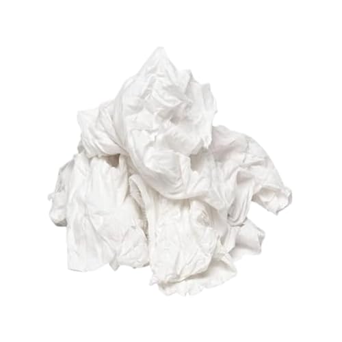 Image of Calibre - White waste Cotton Cloth,Waste Cloth,chindi,Cotton Waste Cloth,Cleaning dusting Cloth for Wiping Hands,Machines,Kitchen & Household General use (9 kg).