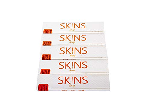THESKINSCO� Premium Hemp Rolling Papers KING SIZE SLIM (Pack Of 10)