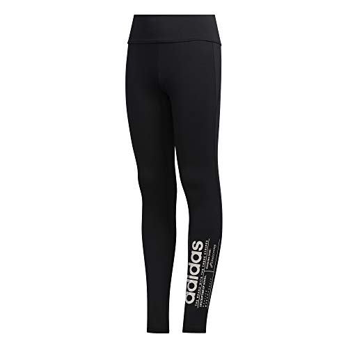 adidas Yg BB Tight Mallas, Niñas, Black/White, 4-5Y