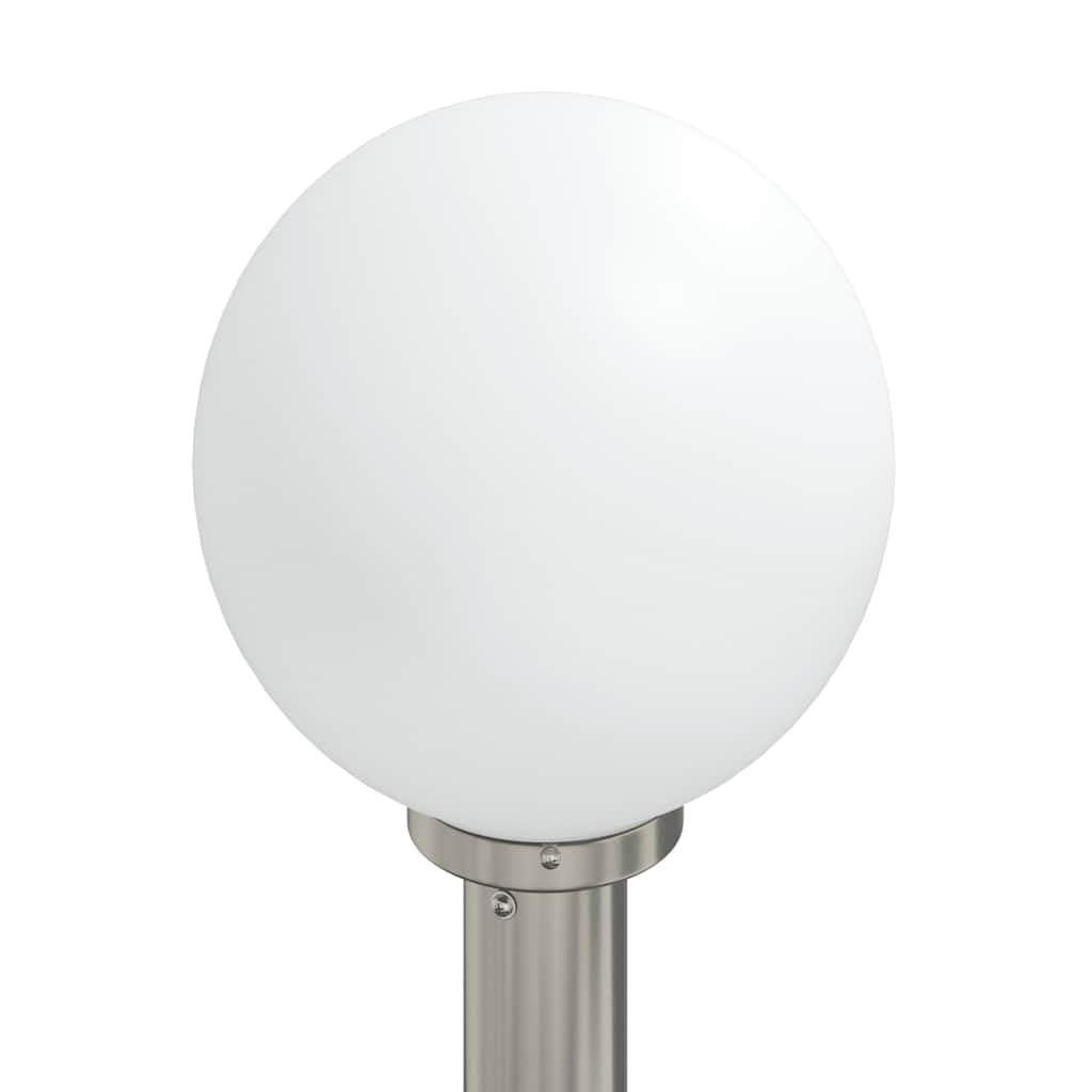 Lampadari a colonna in acciaio inox, 120 cm, con sensore di movimento PIR e presa integrata, set da 3 pezzi, IP44, resistenti alle intemperie, per giardino, terrazza e illuminazione esterna