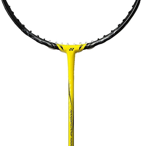 Image of YONEX Carbon Graphite Nanoflare 1000 Play Badminton Racquet (4UG5) - Prestrung, Yellow
