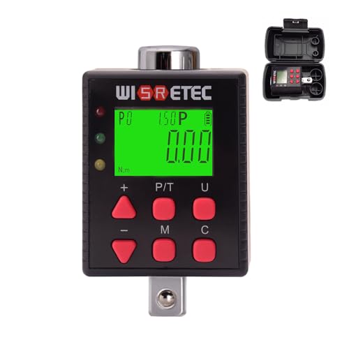 Brilluxa Digital Torque Meter, Electronic Torque Tester and Torque Gauge, 3.4-340 Nm ADQ4-200 with Backlit Display, 10 Presets, Peak and Track Modes for Automotive Repair