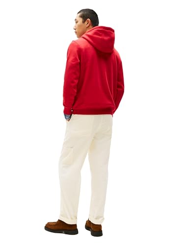 Image of Tommy Hilfiger Men's Medium Weight Fleece Hoodie Sweatshirt With Embroidered Logo, Also Available in Big & Tall