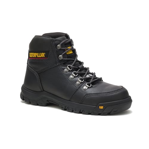 Caterpillar Men's Outline Steel Toe Construction Boot Black 9 W US