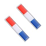 Autocollant métallique drapeau français pour voiture : il adhère bien et ne se décolle pas facilement, pour une décoration réussie