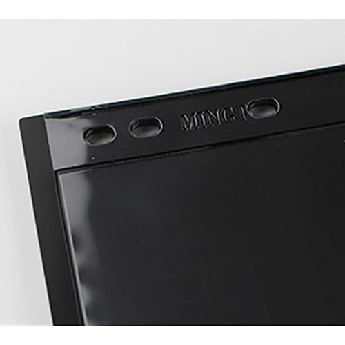 PCCB MINGT 10 Stück Standard 9-Loch Transparente Einseitige Album-Innenseiten Briefmarken- und Banknotensammlungs-Album-Einlagen für Münzsammeln und Zubehör (5 Taschen)