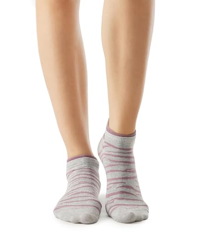 Jockey 7480 Women's Compact Cotton Stretch Low Show Socks with Stay Fresh Treatment (Pack of 2)_Grey Melange & Grapeade_FREE SIZE - Image 2 thumbnail