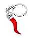 Produktbild Schlüsselanhänger, Taschenschmuck, roter Chili, Schwellhorn, italienisches Symbol, Glücksbringer