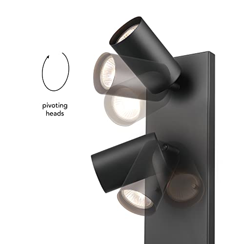 Globe Electric 51845 2-Light Plug-In Or Hardwire Wall Sconce, Matte Black, In-Line On/Off Switch, Wall Lighting, Wall Lights For Bedroom Plug In, Kitchen Sconces Wall Lighting, Home Décor #TOP6