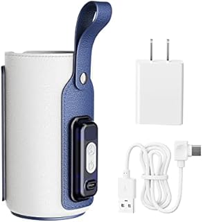 NICE PAPA Portable Bottle Warmer, Baby Bottle Warmer with LCD Display, Bottle Warmer On The Go, USB Bottle Warmer for 8oz Narrow Baby Bottles