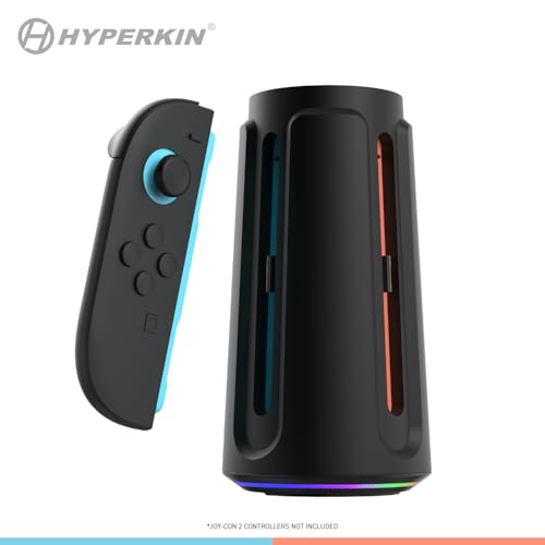 Hyperkin Power Beacon Joy-Con 2 Charging Dock for Nintendo Switch 2 – Charge 4 Joy-Con 2 Controllers - Magnetic Mounting, RGB Spectrum Accent Lighting with 8 RGB Modes