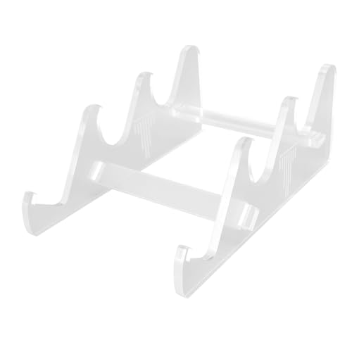 Acrylic Keyboard Display Stand, 3- Tier Mechanical Keyboard Display Holder, Desktop Clear Keyboard Rack Computer Keyboard Storage Shelf for Desk, Keyboards Storage Holder Tray