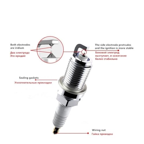Bougies d'allumage Double Iridium pour Changan UNI-V 1.5T - 4