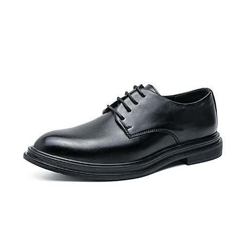 Chaussures Oxford formelles en cuir avec bout bruni élégant pour homme