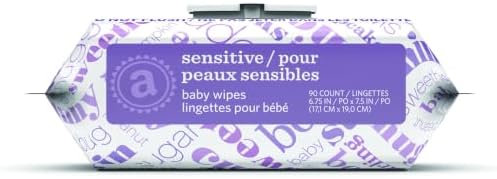 Amazon Elements Baby Wipes, Sensitive, Unscented, Cleans Gently, 270 Count, Flip-Top Packs, Pack of 3 - 2
