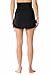 Anne Cole Women's Super High-Waist Shape Control Skirt Bikini Bottom Swimsuit, Black, Medium