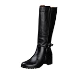 GIORDA 37213 Bota DE Piel con TACÓN Mujer Negro 38