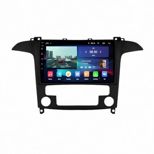 Carplay para Ford S-Max 2007-2015, autoradio portátil 1G+32G y Android Auto inalámbrico
