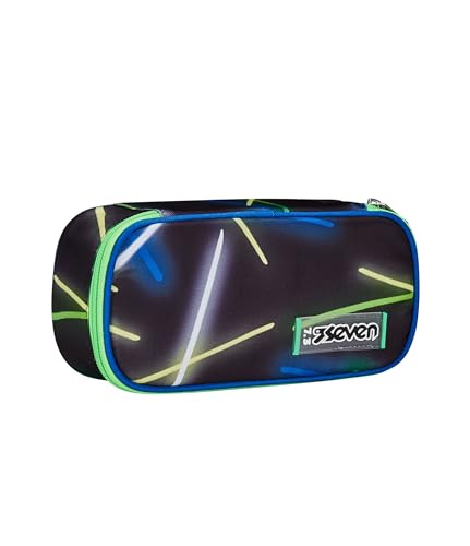 Porte-stylo scolaire Seven anti-bruit sachet ovale pour stylos bien rangés