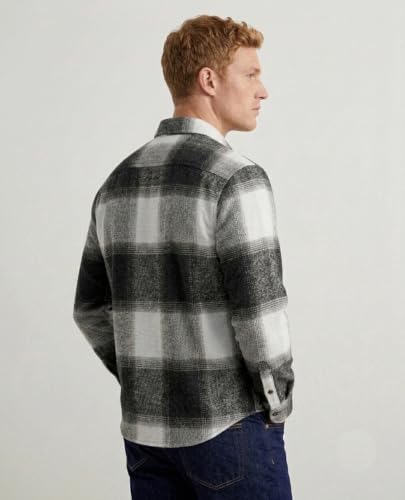 Image of DEELMO Men's Cotton Blend Printed Checkered Casual Shirt | Full Sleeve Button Down Regular Fit Collared Shirt | Soft & Breathable Everyday Wear for Office (Available in Plus Size)