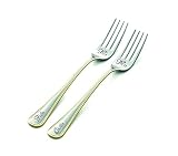 18/10 solid stainless steel, Mr Mrs forks, gold wedding dining set, personalized flatware for couple