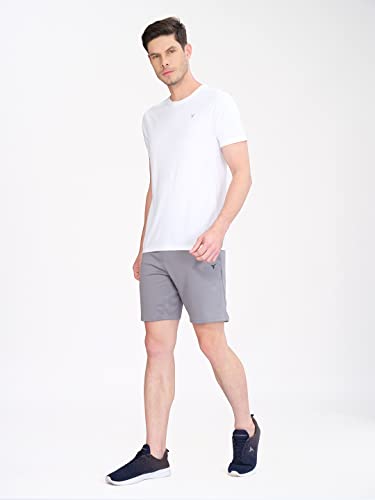 Image of TECHNOSPORT Men's Slim Fit Polyester Activewear Sports T-Shirt with Moisture-Wicking Comfort for Workout, Running & Gym