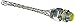 Hubbell 074093511 Straight Liquid Tight Grip, Insulated with Mesh, 3/8"