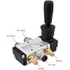 Heschen Pneumatic Hand Pull Mechanical Valve 4H210-08 2 Position 5 Way PT1/4 Manual Control Push-Pull with Fittings and Muffler