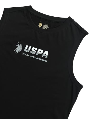 Image of U.S. Polo ASSN. Mens OEV06 Brand Print Comfort Fit Gym Vest