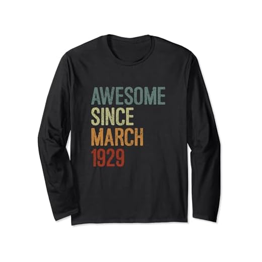 Impresionante desde marzo de 1929, regalo de cumpleaños divertido retro Manga Larga