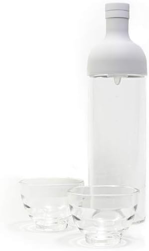 HARIOCold Brew Tea Wine Bottle Set, 750ml Pale Grey