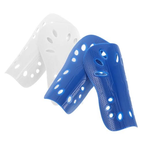BESPORTBLE 2 Pairs Youth Shin Guards for Soccer Lightweight Protective Pads with Multi Design for Breathability and Comfort Suitable for Adults for Practice and Competition