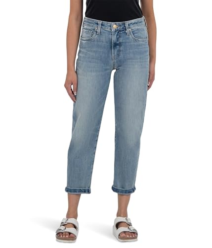 KUT from the Kloth Women's Sienna Baggy Boyfriend Crop Roll Up