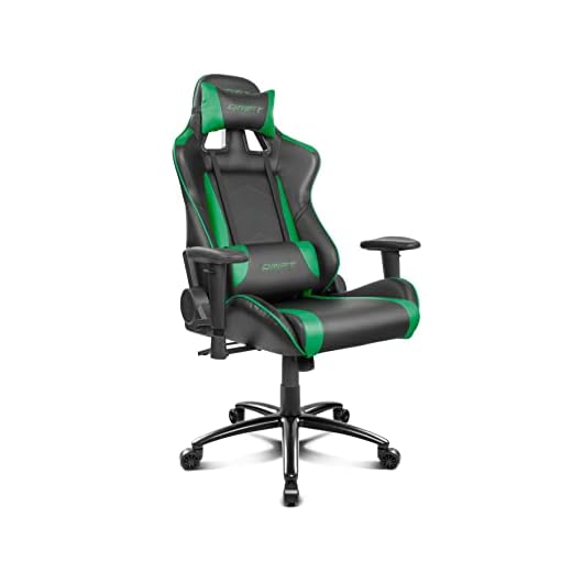 Drift DR150BG - Silla Gaming Profesional, (Poilipiel Alta Calidad, Ergonómica), Color Negro/Verde