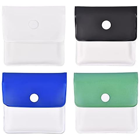 4 Pcs Pocket Ashtray, Portable Ashtray Pouch- Fireproof PVC-Odor Free For Smoker Outdoor Travel, Street, Indoor Or Reunion Use Cover