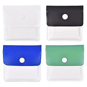 Jiechang 4 STKS Draagbare Pocket Asbak Zakje, PVC Brandwerende Herbruikbare Milieuvriendelijke Asbak Pouch voor Outdoor…