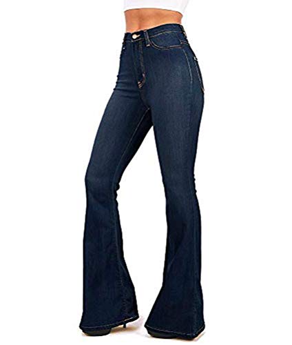ORANDESIGNE Flare Jeans da Donna a Vita Alta