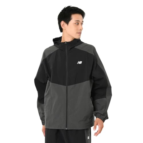 new balance(ニューバランス) メンズ タスランナイロンウーブンフーデッドジャケット (AMJ55667) 日本限定 撥水 ウィンド ウィンブレ